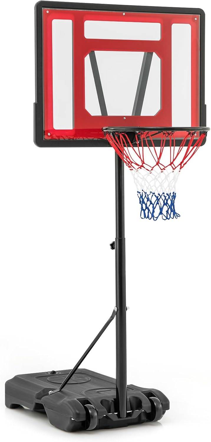 COSTWAY Panier De Basket-Ball Hauteur Réglable 230-305 Cm, Support De Basketball Mobile Avec Panneau Arriere Incassable De 110 Cm 68231bbcac8f91101823c65a COSTWAY Panier De Basket-Ball Hauteur Réglable 230-305 Cm, Support De Basketball Mobile Avec Panneau Arriere Incassable De 110 Cm 68231bbcac8f91101823c65a
