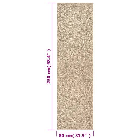 ComfortXL - Tapis de Jardin80x250 cm en Polypropylène Effet Jute pour Terrasse Marron – ComfortXL Outdoor Living - Image 8