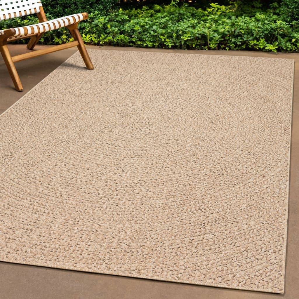 ComfortXL - Tapis de Jardin80x250 cm en Polypropylène Effet Jute pour Terrasse Marron – ComfortXL Outdoor Living - Image 1