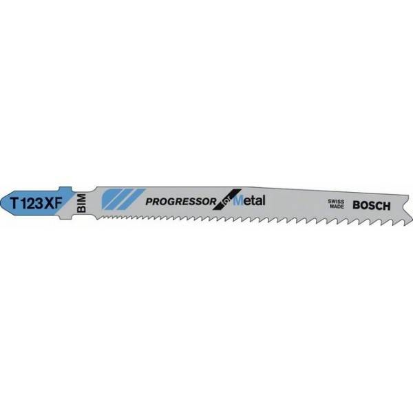 Bosch - Carte de 5 Lames Métal BOSCH HSS Progressor T123XF - 2608638473 - Image 1