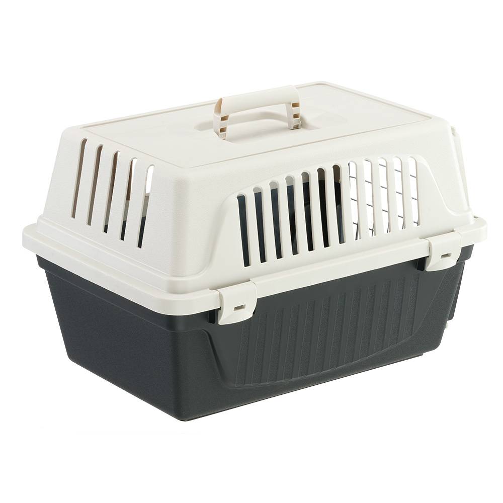 Ferplast - Ferplast Caisse de Transport Chat, Cage de Transport pour Chiens Petits et Chats jusqu'à 5 Kg, Porte en Fer Plastifié, Fentes d'Aération, 32,5 x 48 x - Imagen 6