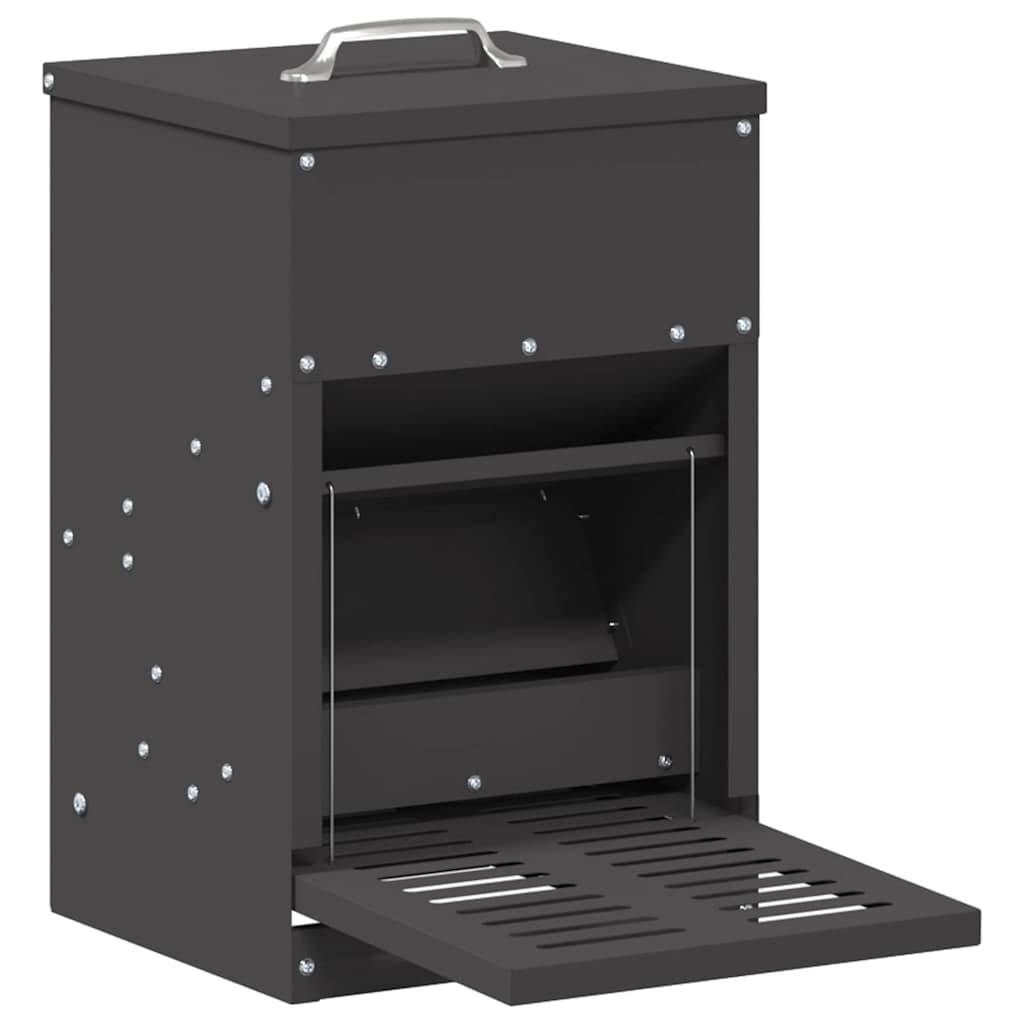 Nourrisseur Automatique Pédale Acier Poule 4kg Noir - ComfortXL Outdoor Living - Image 2