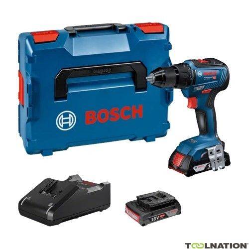 Bosch - Perceuse visseuse sans fil GSR 18V-55 - BOSCH - avec 2 batteries 18V 2.0 Ah + Chargeur + L-Boxx - 06019H5201 - Imagen 2