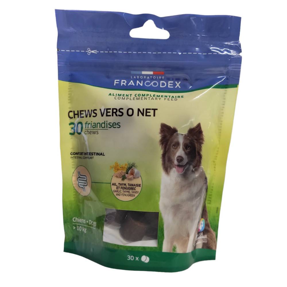 Francodex - Francodex - CHEWS vers o net 30 friandises pour chien - Imagen 1