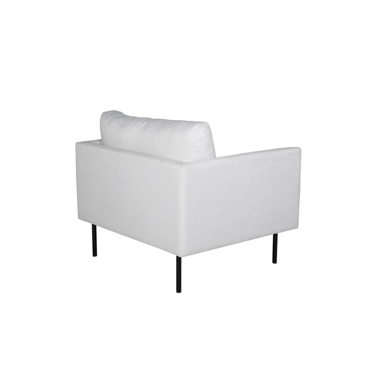 Paris Prix - Fauteuil en Tissu "Zoom" 95cm Beige Clair - Image 4