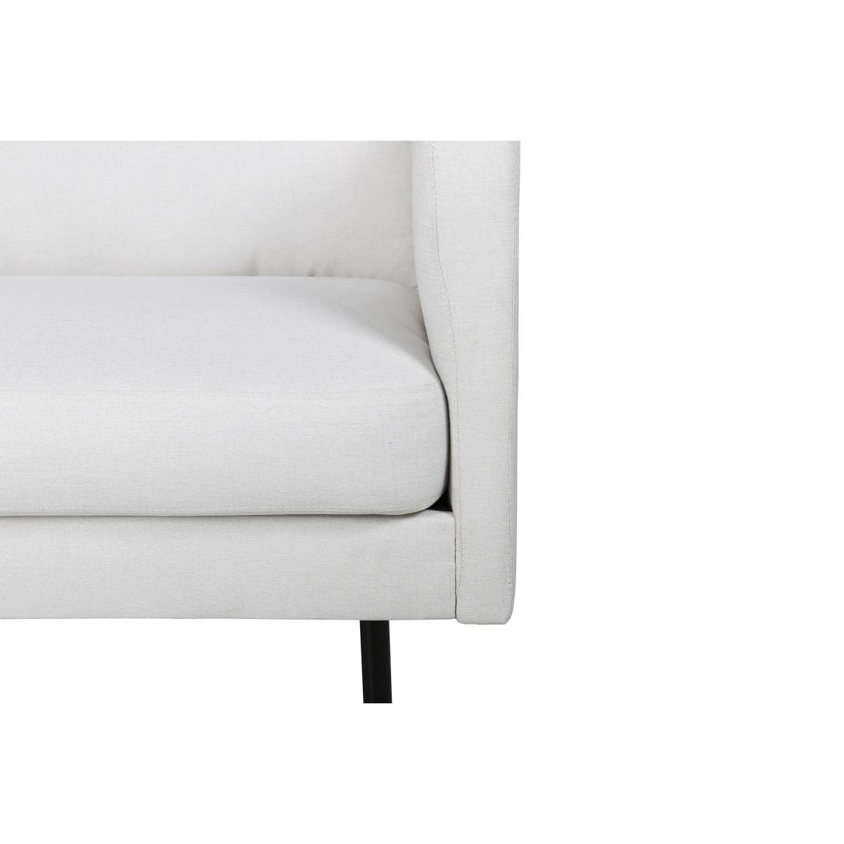 Paris Prix - Fauteuil en Tissu "Zoom" 95cm Beige Clair - Image 7