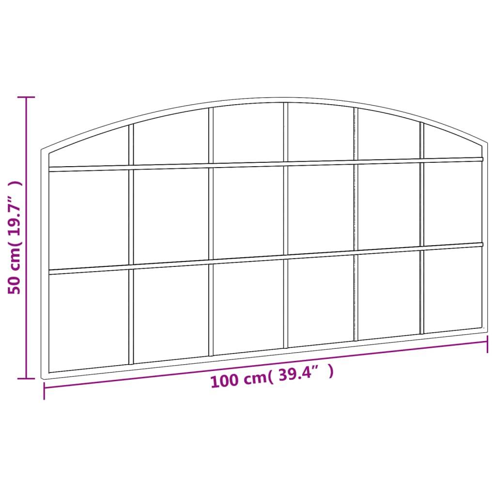 Maison Chic - Miroir mural noir 100x50 cm arche fer Maison Chic - Image 7