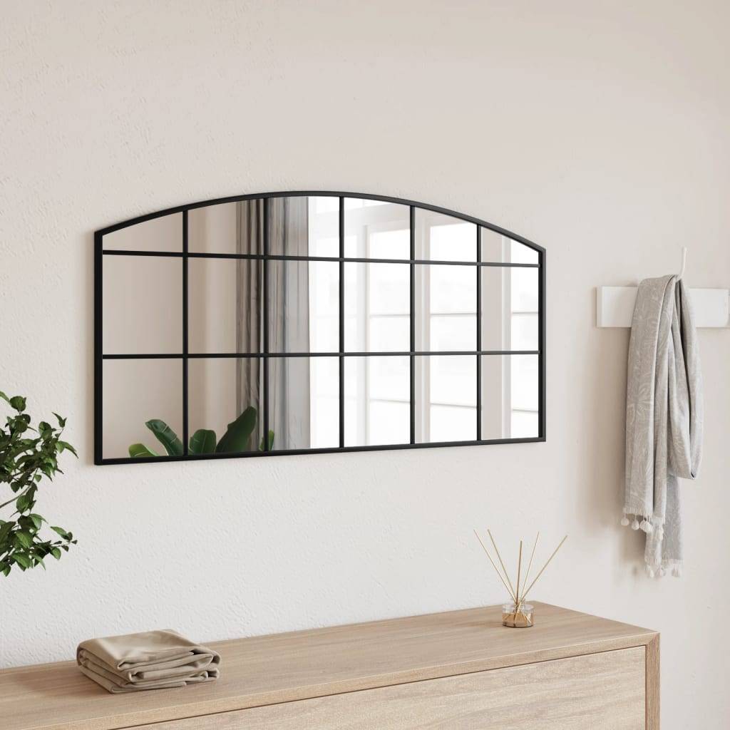 Maison Chic - Miroir mural noir 100x50 cm arche fer Maison Chic - Image 2