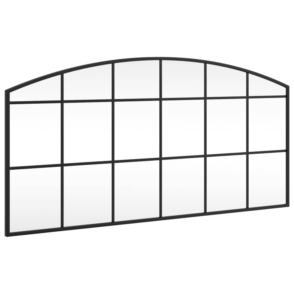 Maison Chic - Miroir mural noir 100x50 cm arche fer Maison Chic - Image 1