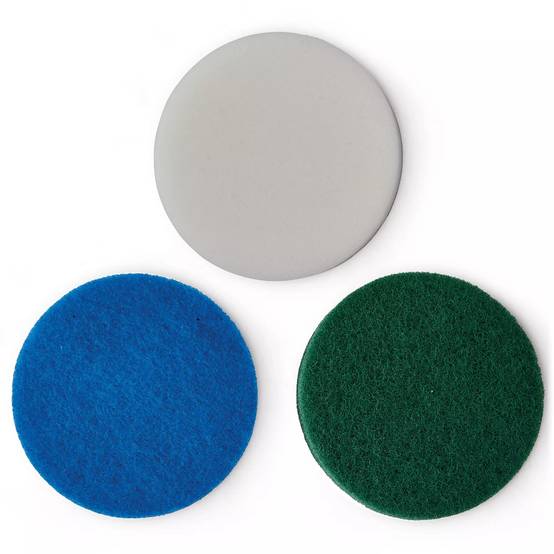 Einhell - Set de tampons de nettoyage - PICOBELLA 18/90 - mousse, microfibres, cuisine - Ø100mm - Image 1