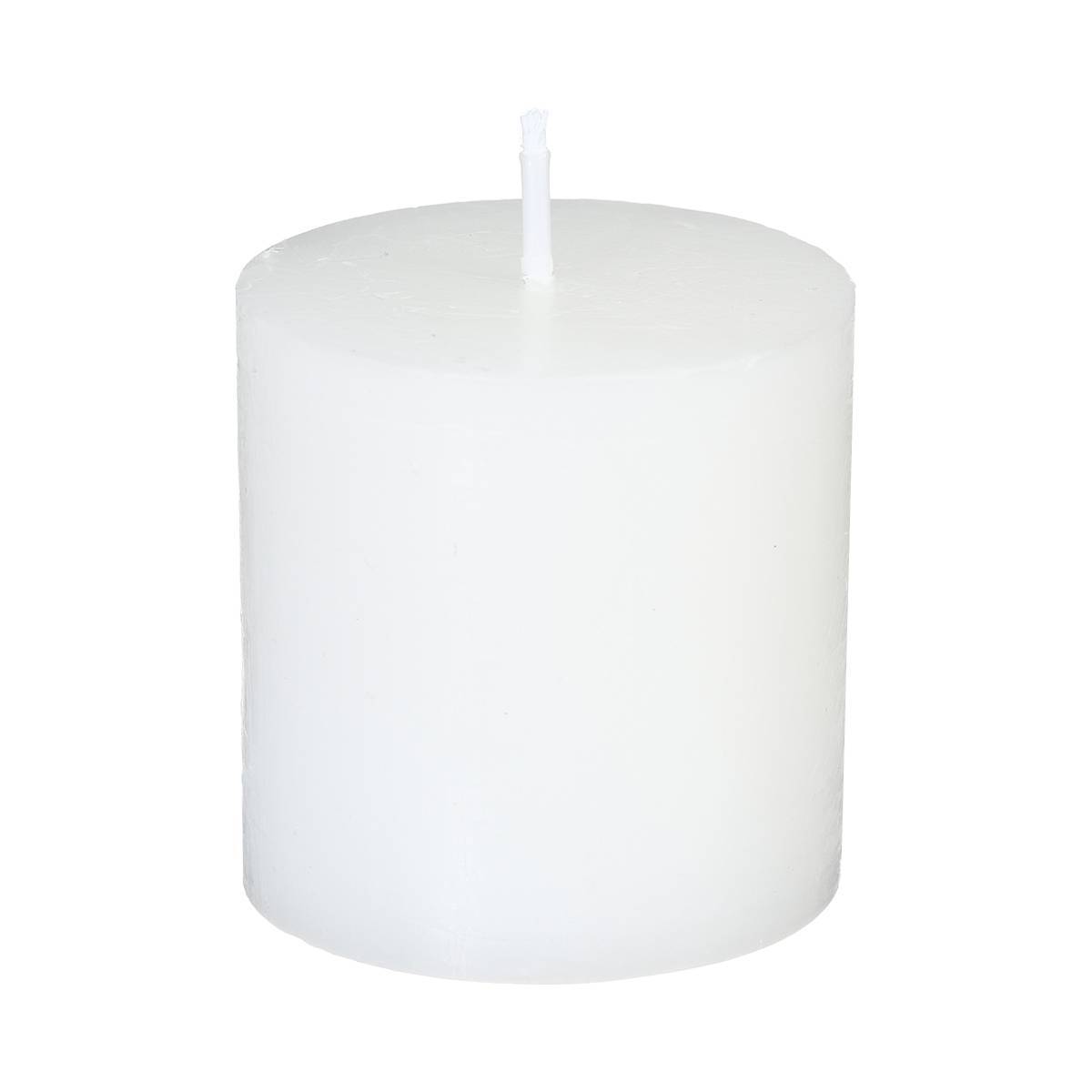 Atmosphera - Lot de 4 bougies rustiques "Olia" blanc 60g - Atmosphera Créateur d'intérieur - Imagen 4