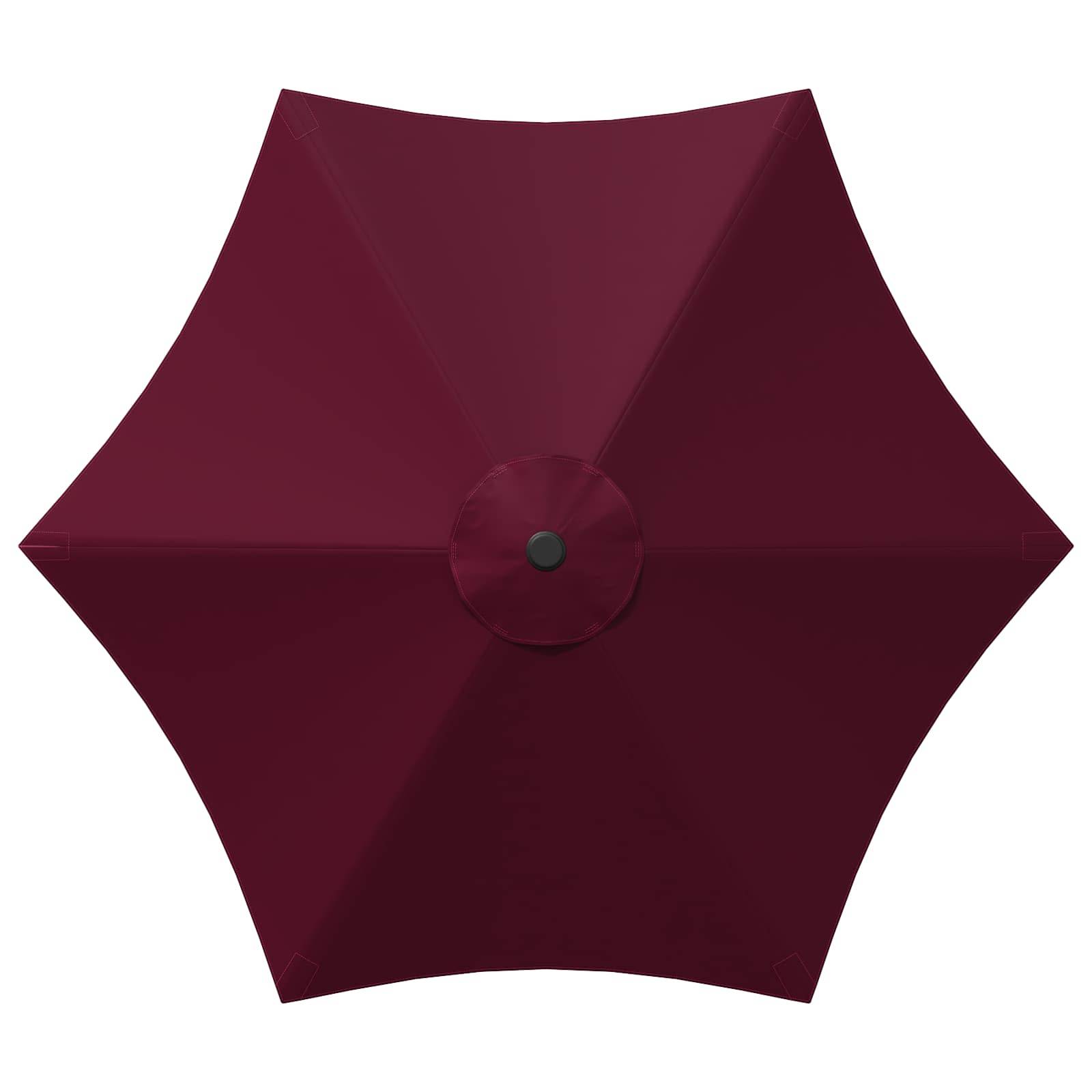 Parasol de jardin polyester bordeaux 296 x 296 x 235 cm - PANGIVO - Image 5