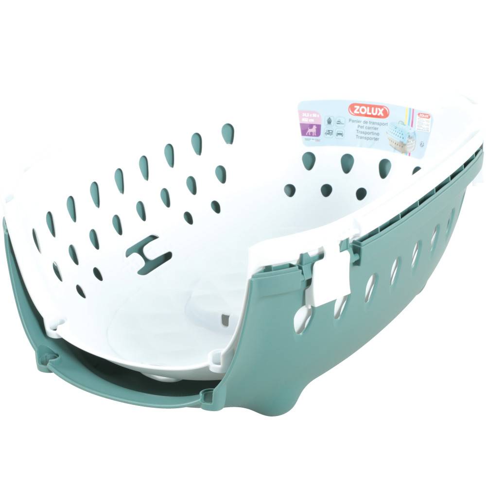 Cage de transport Smart chic verte max 6 kg pour petit chien et chat - Imagen 3