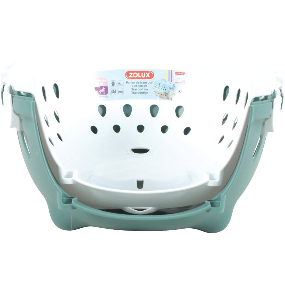 Cage de transport Smart chic verte max 6 kg pour petit chien et chat - Imagen 4