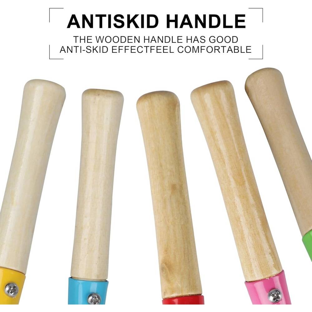 Lunxisen Ensemble de 8 Outils de Jardinage pour Enfants Petite Pelle Râteau pour Jeu de Sable Plage Amusement Activité Extérieure Jouet Cadeau pour Enfants