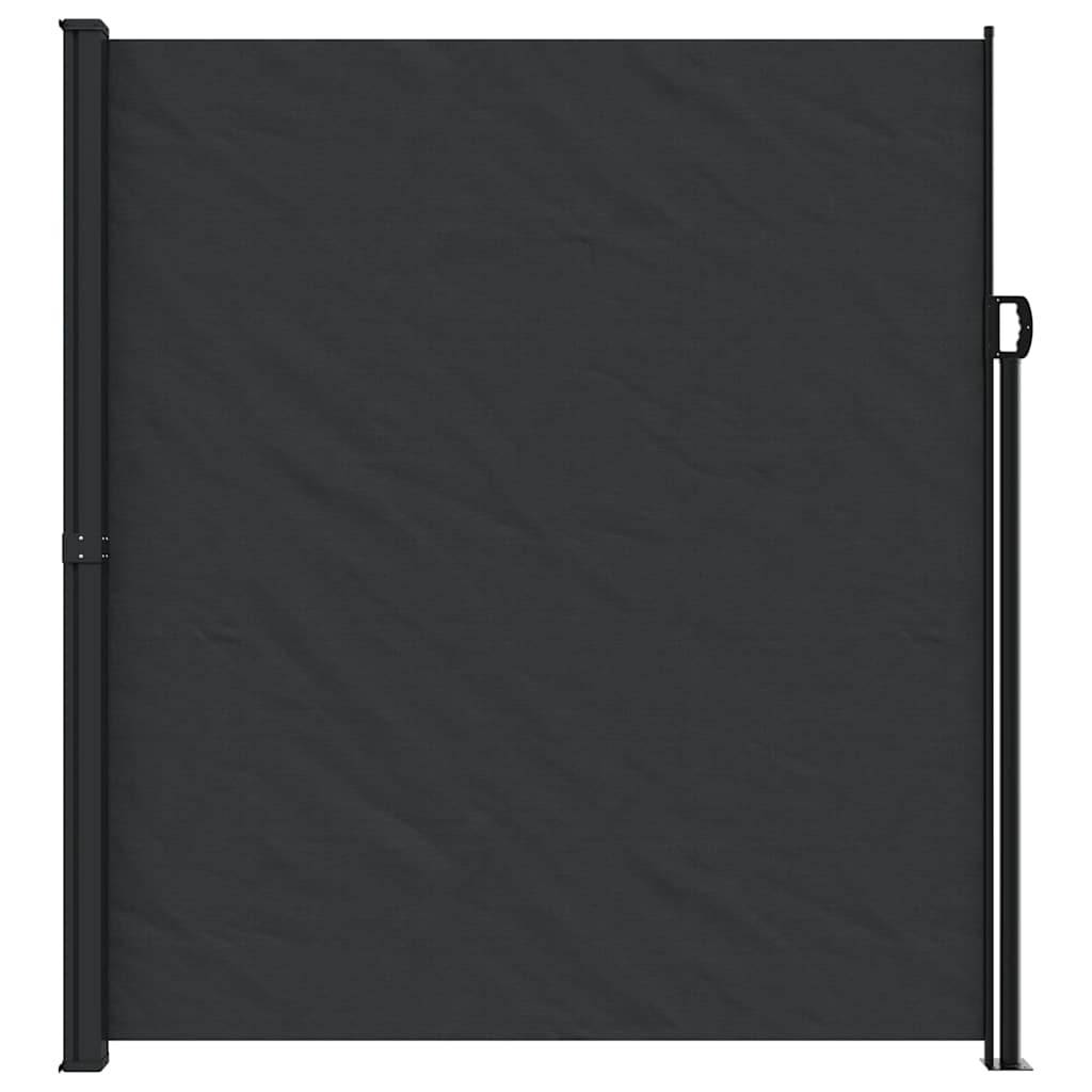 Auvent latéral polyester noir 600 x 10 x 220 cm - PANGIVO - Image 3