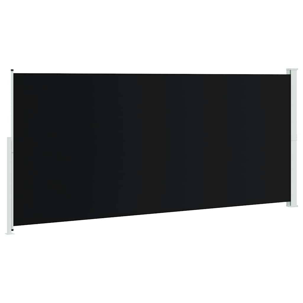 Store latéral rétractable polyester noir 220 x 500 cm - PANGIVO - Image 6