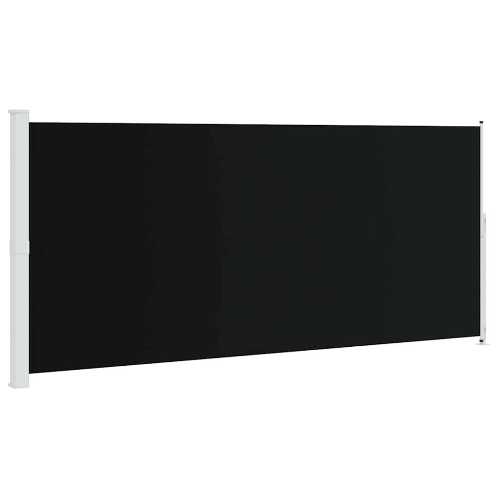 Store latéral rétractable polyester noir 220 x 500 cm - PANGIVO - Image 2