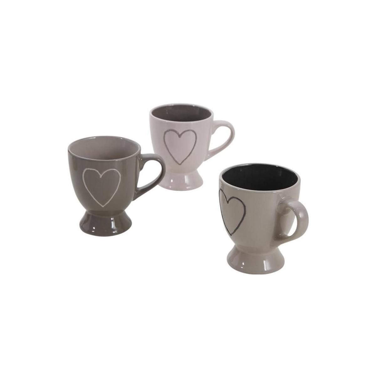 Aubry Gaspard - Tasse à café en grès (Lot de 3)