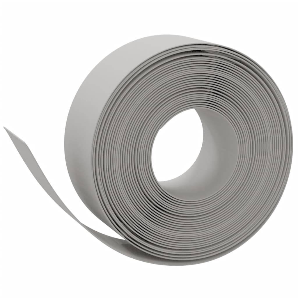 Bordures de jardin - Limites de jardin - Parterres 2 pcs gris 10 m 20 cm polyéthylène - Image 3