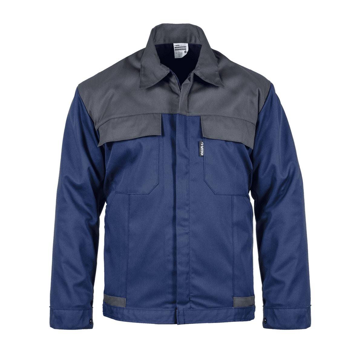 Vito - Blouson de travail Bleu marine Gris Taille XL Veste Polyester / Coton 4 poches VITO - Imagen 1