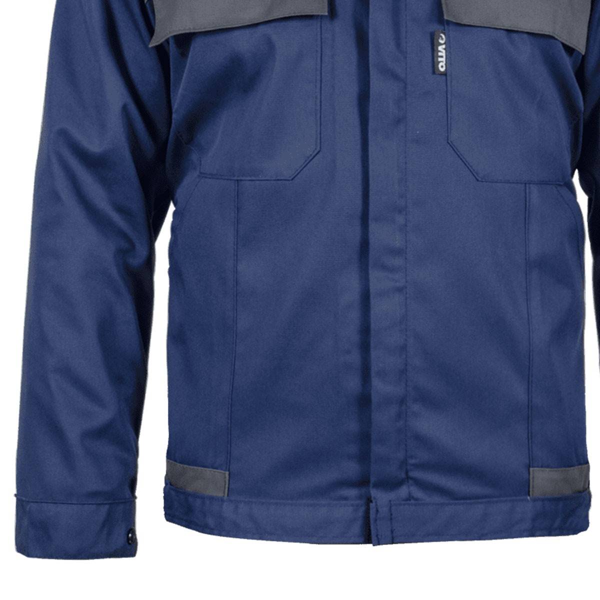 Vito - Blouson de travail Bleu marine Gris Taille XL Veste Polyester / Coton 4 poches VITO - Imagen 4