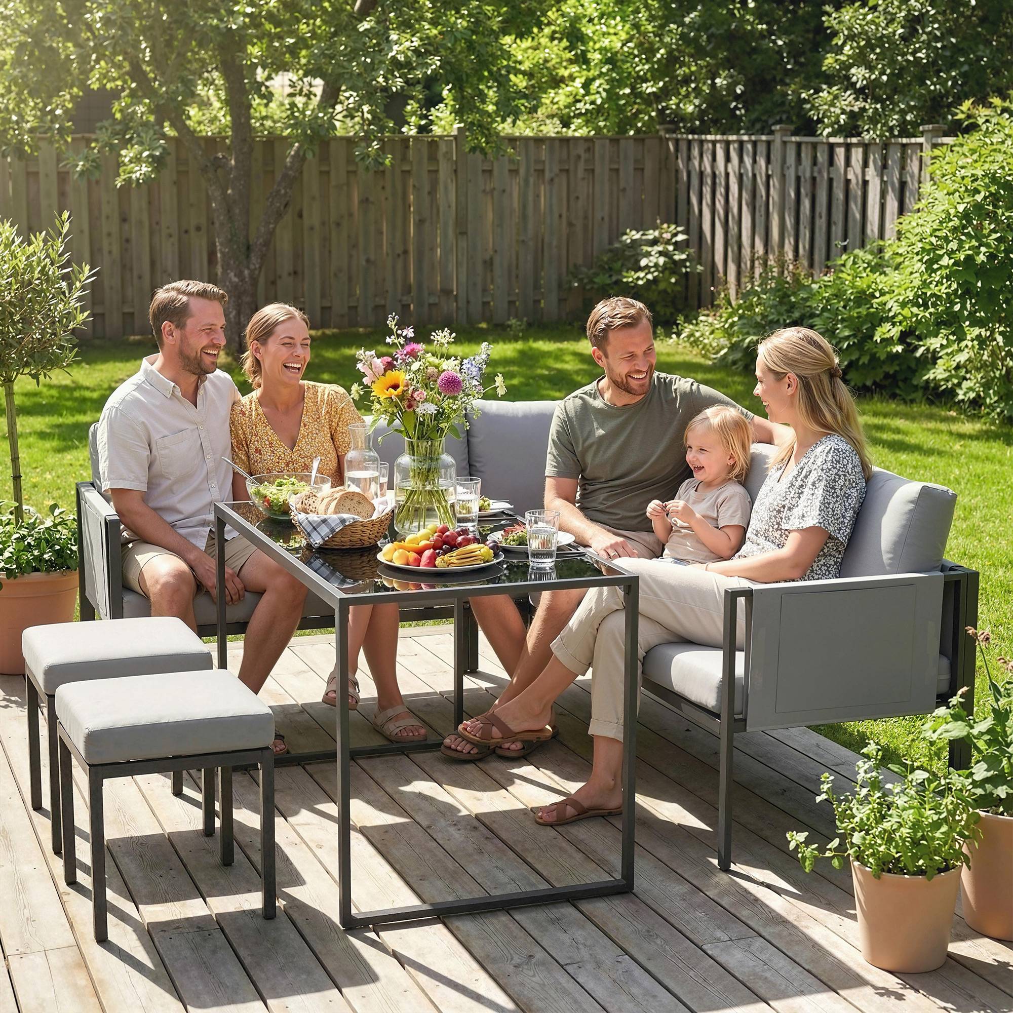 Salon de jardin bistro pliable - table ronde Ø 60 cm avec 2 chaises pliantes - métal thermolaqué rouge - Image 4