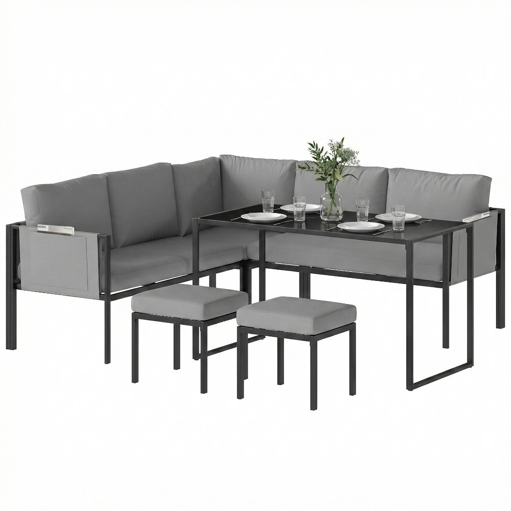 Salon de jardin bistro pliable - table ronde Ø 60 cm avec 2 chaises pliantes - métal thermolaqué rouge - Image 2