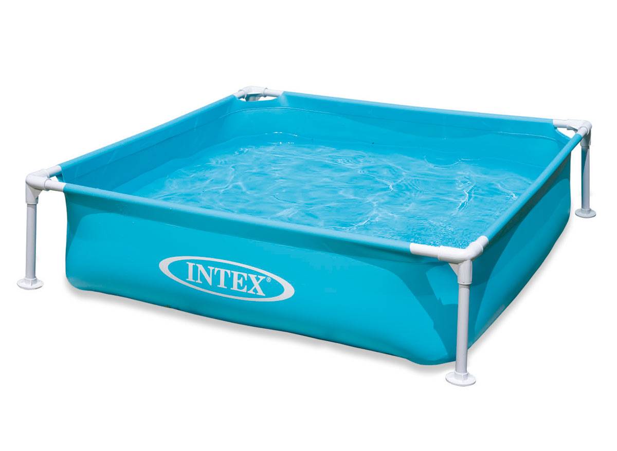 Piscine tubulaire carrée 1,22 x 1,22  x 0,30 m - Intex - Image 2