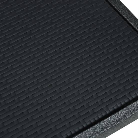 Chaises de jardin lot de 2 noir plastique aspect rotin 58.5 x 53.5 x 88.5 cm - PANGIVO - Image 8