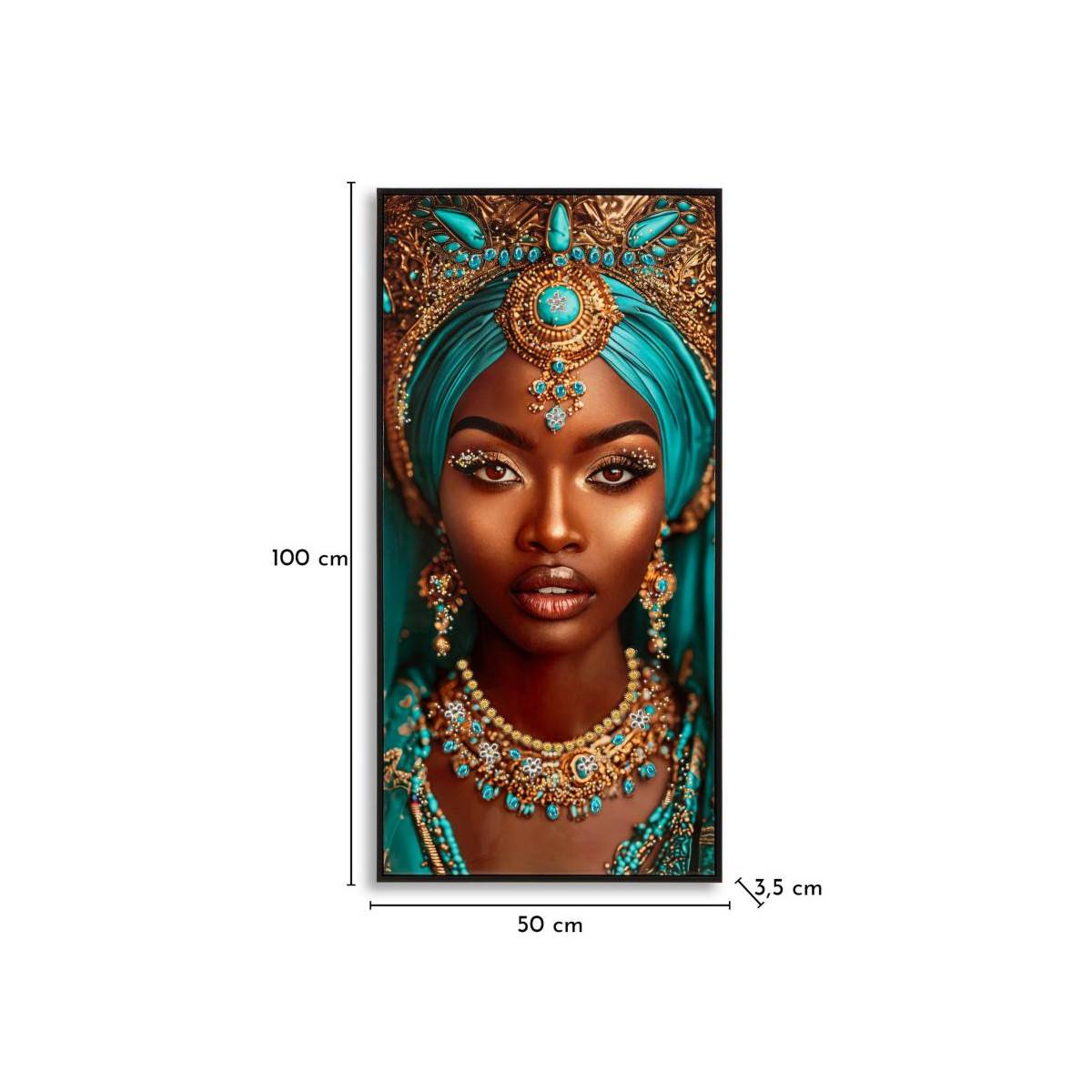 Paris Prix - Tableau Imprimé "Maya II" 50x100cm Multicolore - Image 7
