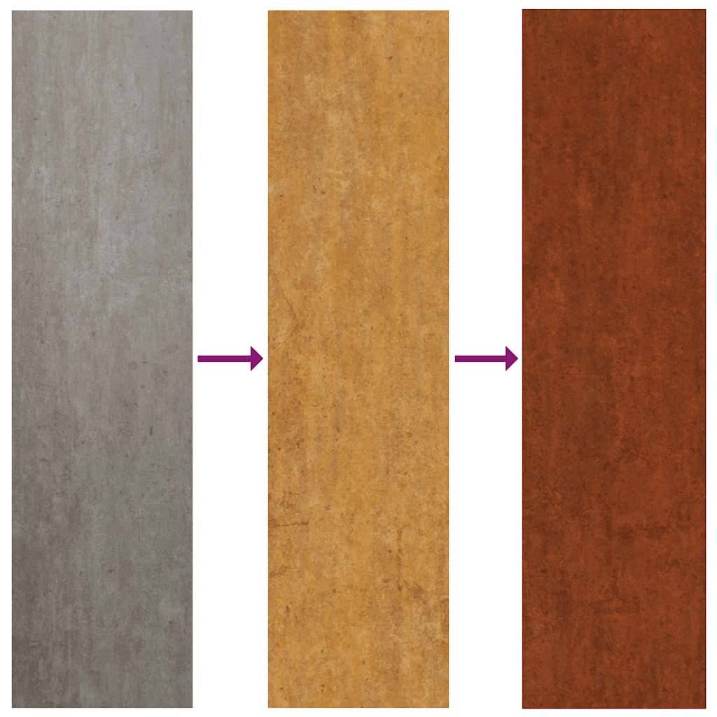 Étagère à Bûches Acier Corten Basse Rangement Extérieur 100x40x60cm - ComfortXL Outdoor Living - Image 8