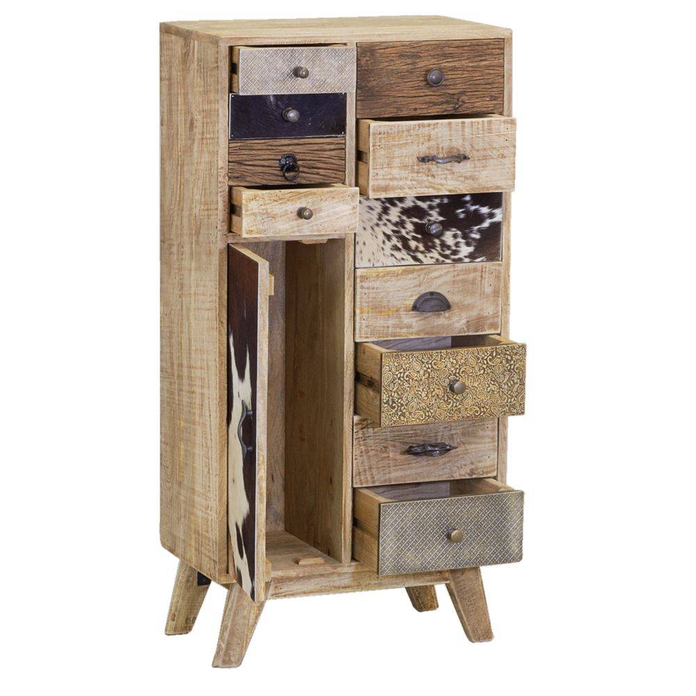 Aubry Gaspard - Commode en manguier et peau de vache - Imagen 2