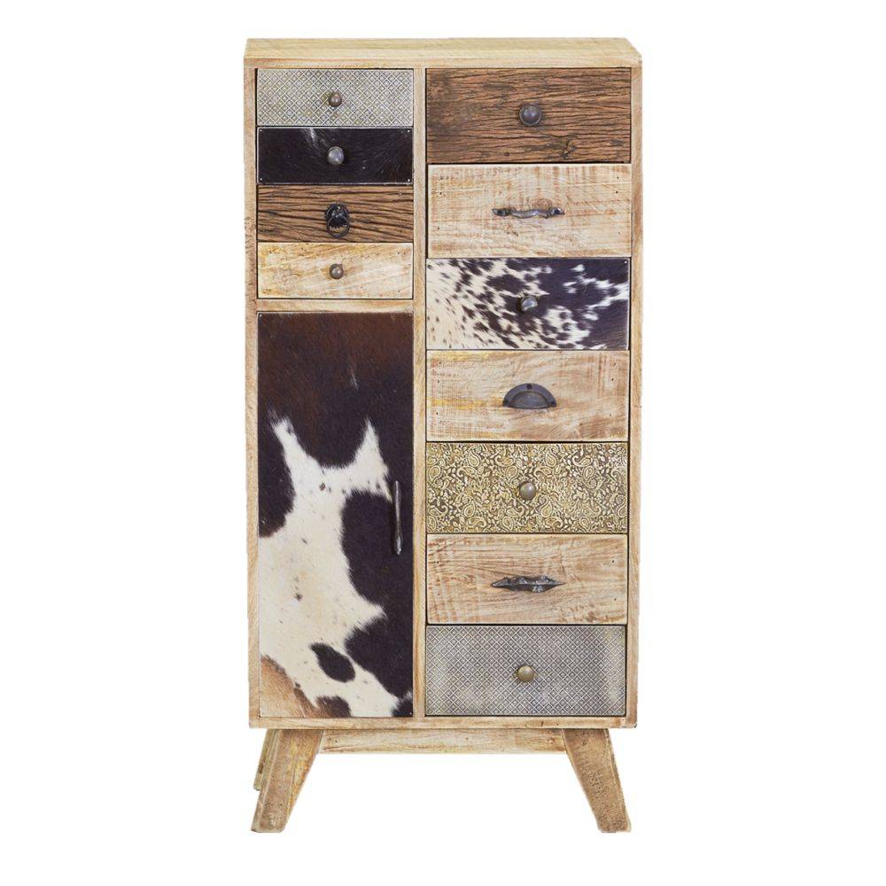 Aubry Gaspard - Commode en manguier et peau de vache - Imagen 4
