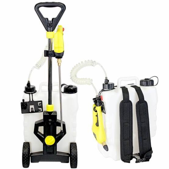 Pulvérisateur Électrique 16 Litres FISHTEC Sur Roulettes Batterie Rechargeable Jardin - Image 1