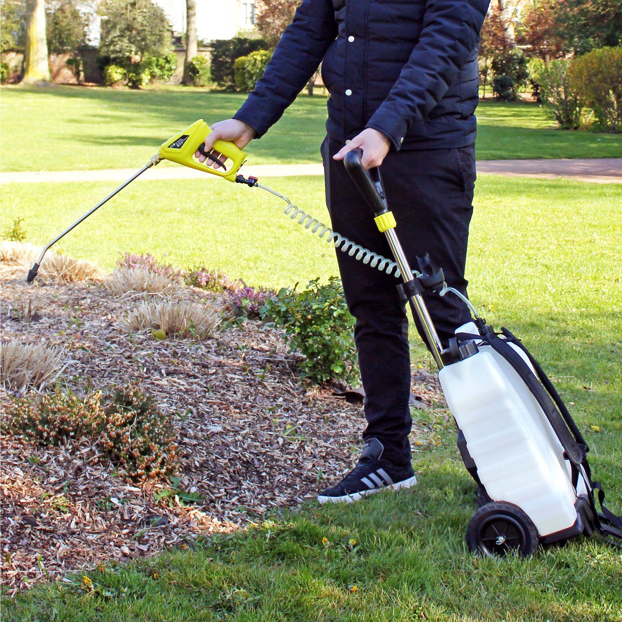 Pulvérisateur Électrique 16 Litres FISHTEC Sur Roulettes Batterie Rechargeable Jardin - Image 5