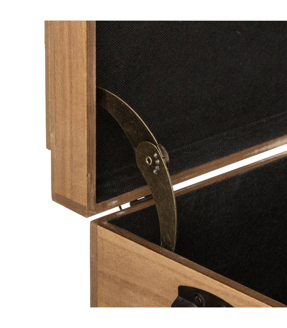 Atmosphera - Set de 3 Malles de rangement en Bois déco Studio - Imagen 9