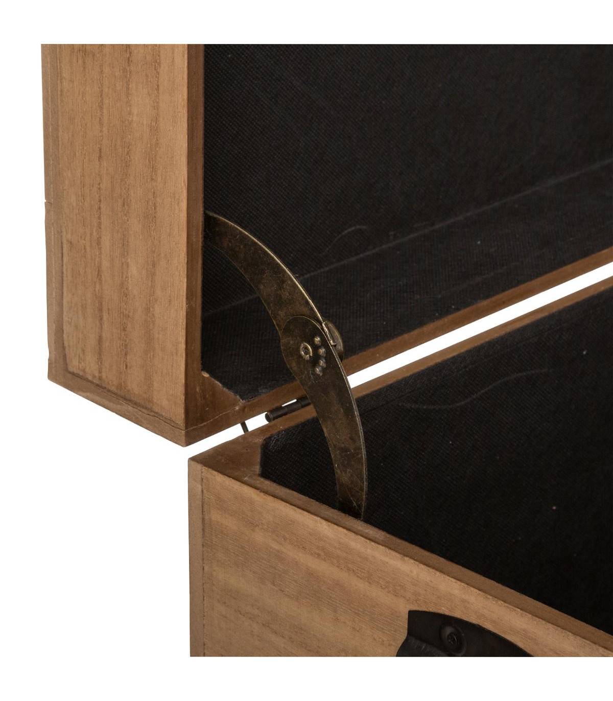 Atmosphera - Set de 3 Malles de rangement en Bois déco Studio - Image 5