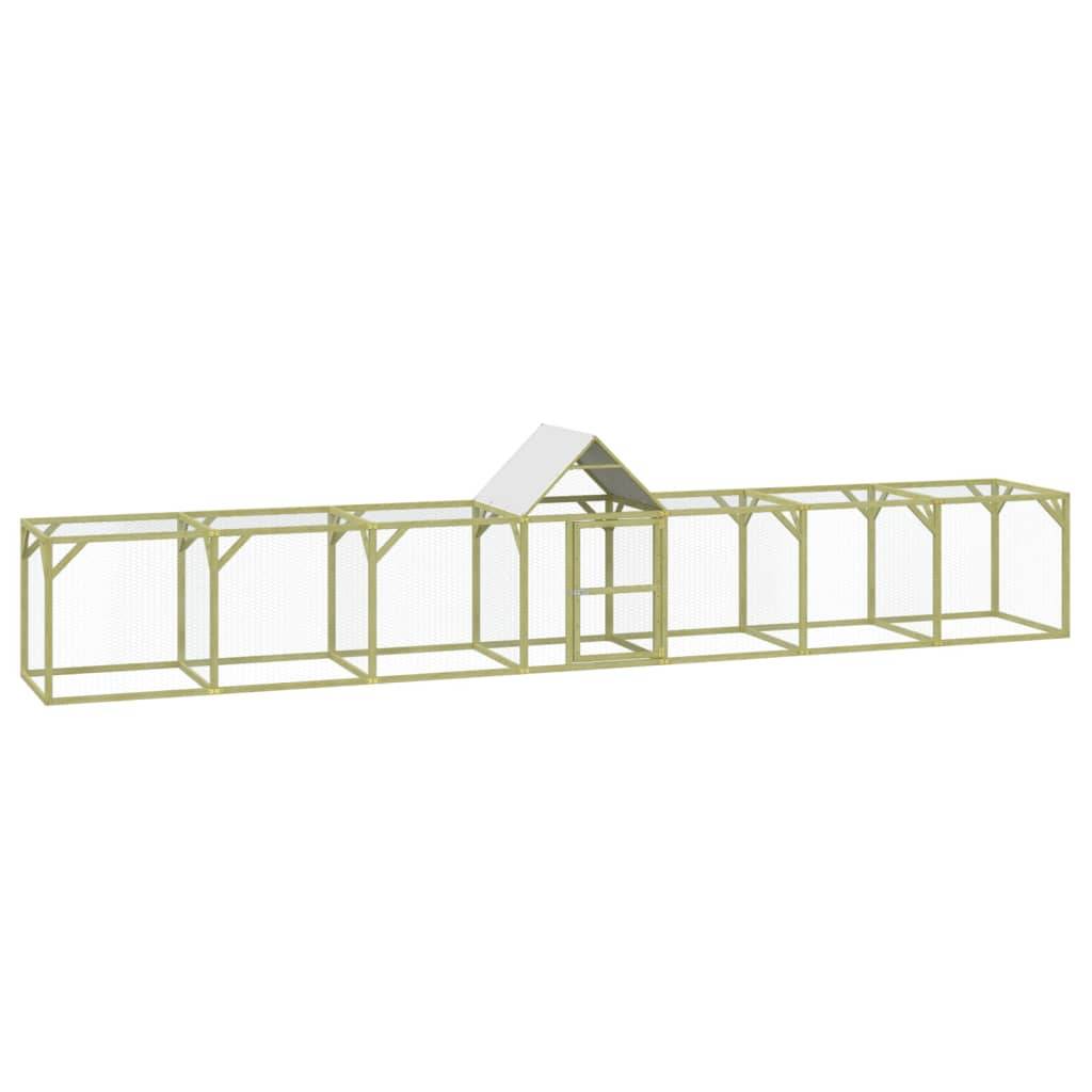 Vidaxl - Poulailler 700x100x150 cm Bois de pin massif imprégné vidaXL 3102984 - Imagen 2