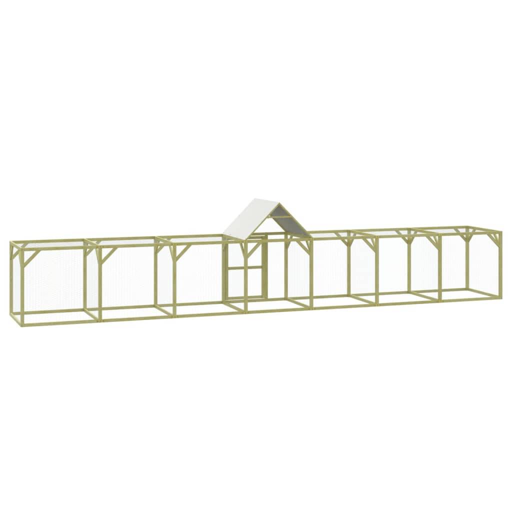 Vidaxl - Poulailler 700x100x150 cm Bois de pin massif imprégné vidaXL 3102984 - Imagen 6