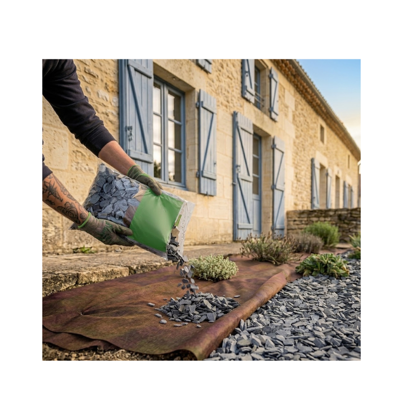 Jardinex - Toile de paillage en rouleau de 25 m - Marron (Lot de 1) - Jardinex - Imagen 3