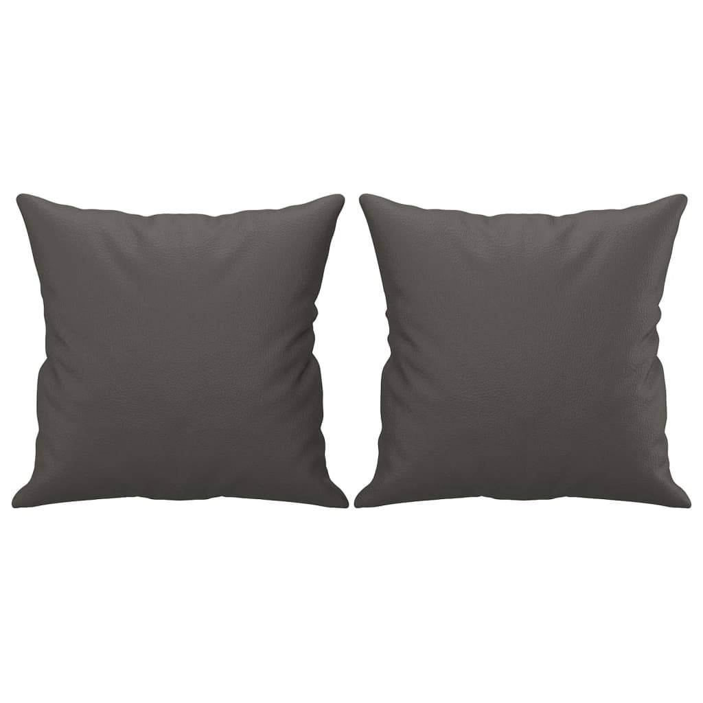 Lot de 2 coussins décoratifs gris 40 X 40 cm - Prolenta Premium - Image 2