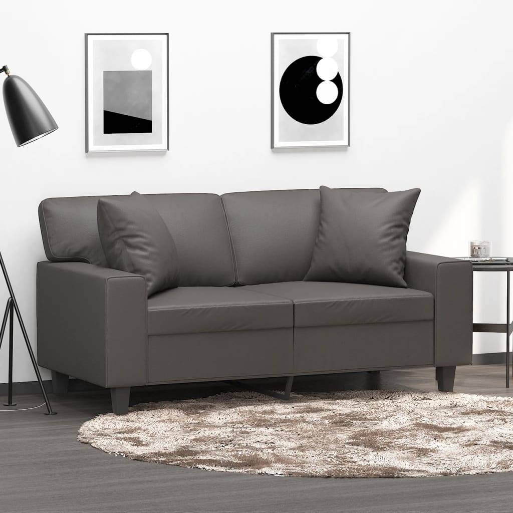 Lot de 2 coussins décoratifs gris 40 X 40 cm - Prolenta Premium - Image 1
