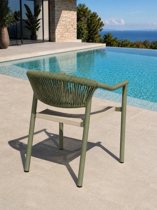 Dcb Garden - Lot de 2 fauteuils de jardin - Vert olive - SUMBA - Image 3