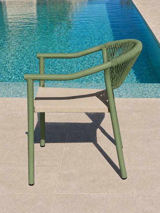 Dcb Garden - Lot de 2 fauteuils de jardin - Vert olive - SUMBA - Image 2