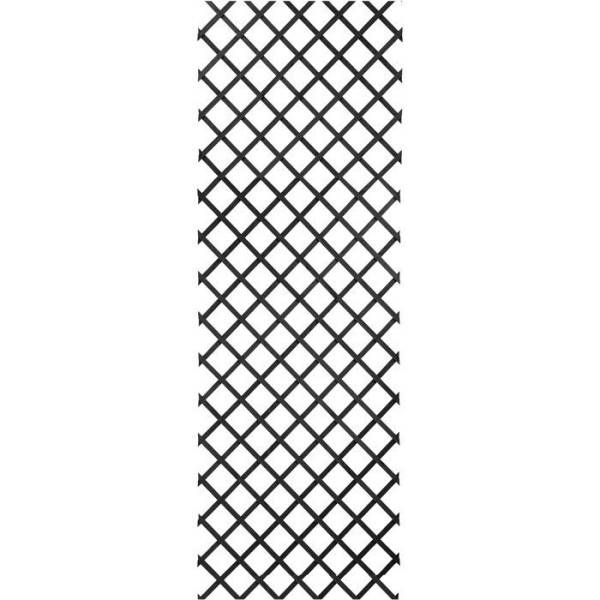 Treillis extensible - NATURE - Bois - 150 x 50 cm - Anthracite - Avec set de fixation - Image 4