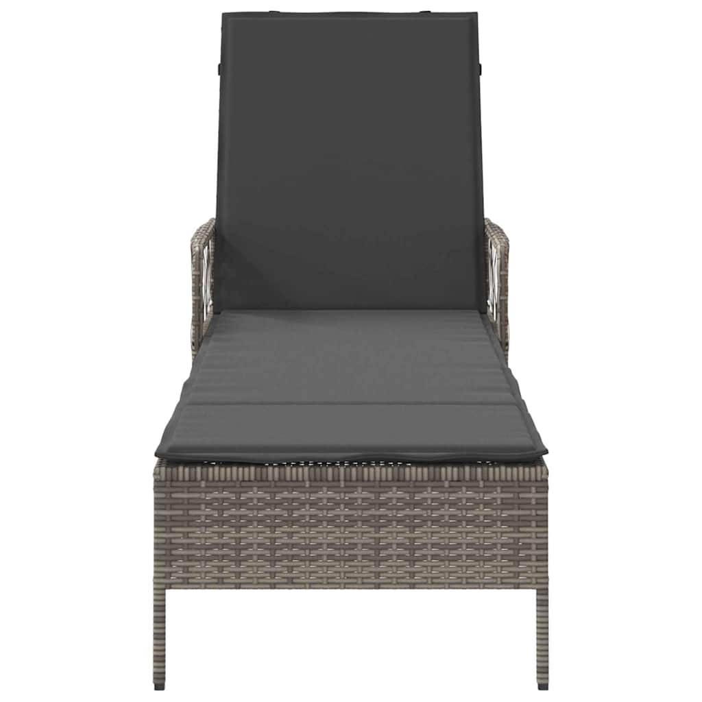 PANGIVO - Transat Polyrotin Gris et Gris Foncé 200 x 55 x 92 cm - PANGIVO - Image 6