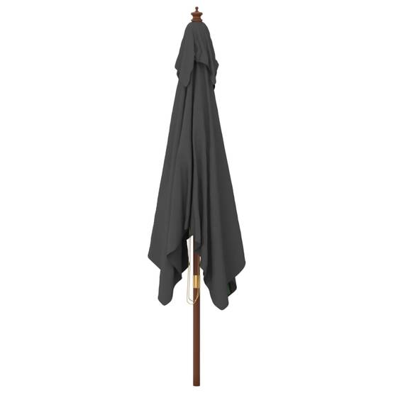 PANGIVO - Parasol de jardin bois anthracite 300 x 300 x 273 cm - PANGIVO - Image 4