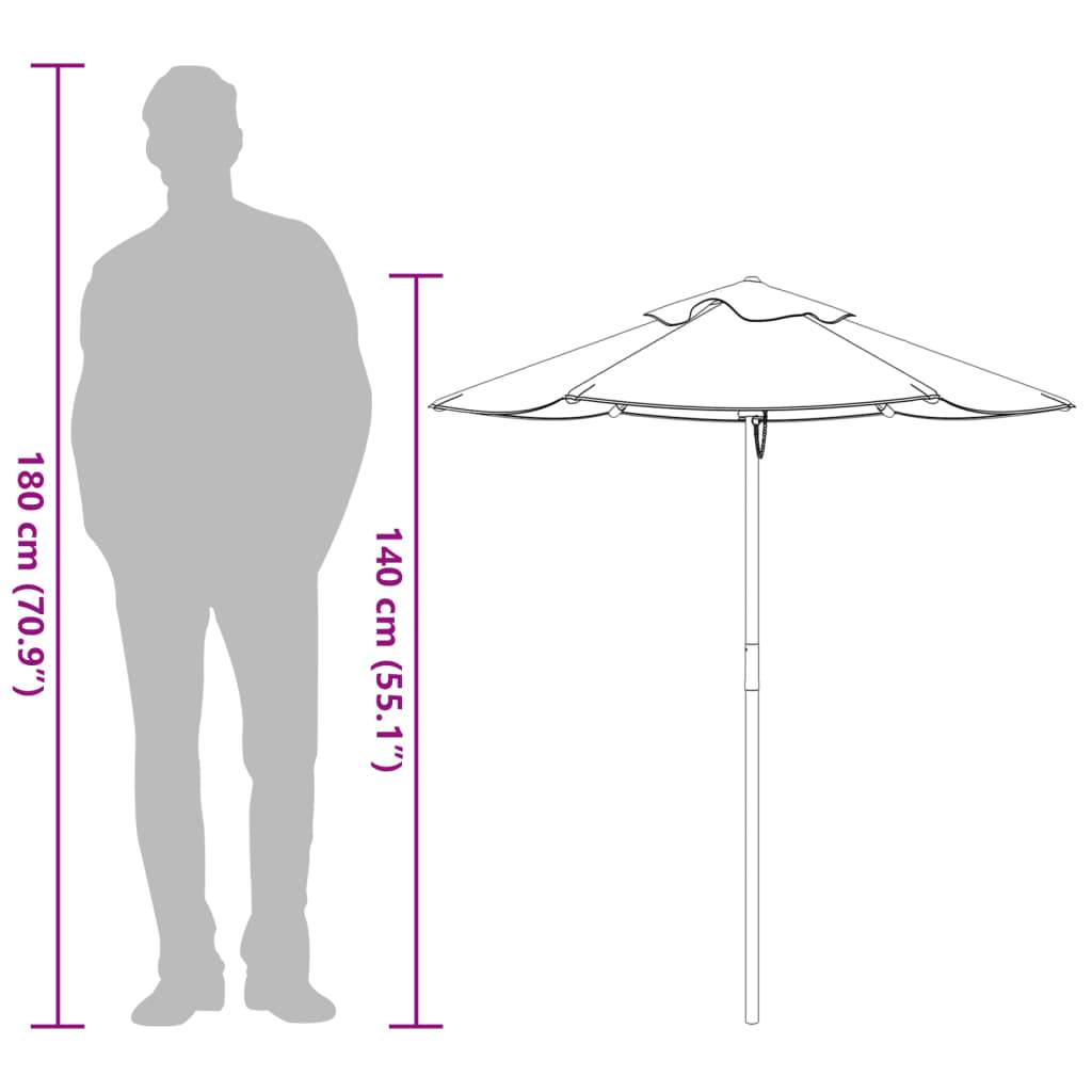 Parasol de jardin bois multicolore 120 x 120 x 140 cm - PANGIVO - Image 9