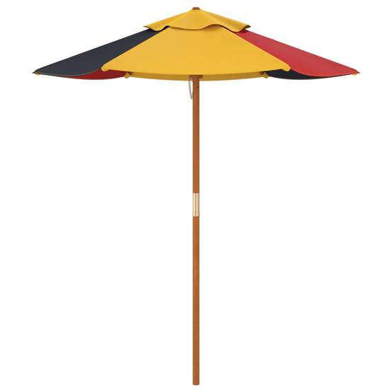 Parasol de jardin bois multicolore 120 x 120 x 140 cm - PANGIVO - Image 5